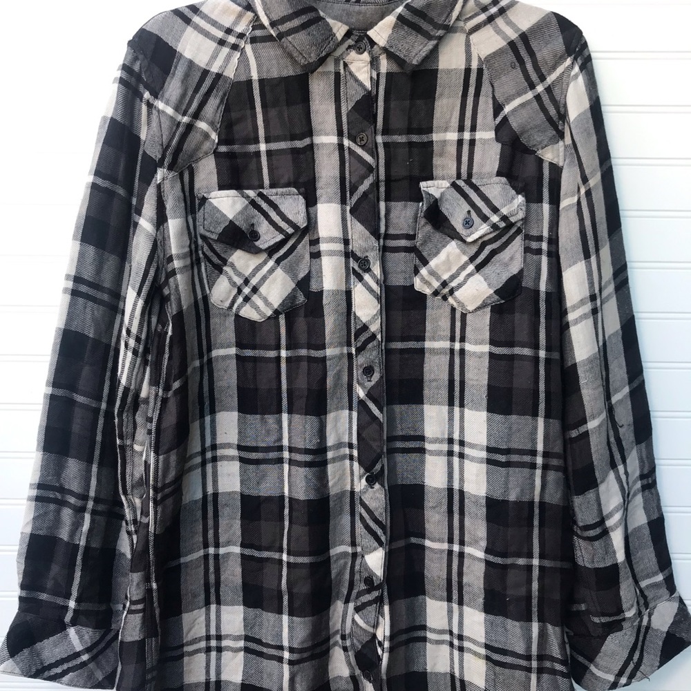 Rails Over Sized Double Breasted Pocketed Flannel - image 2